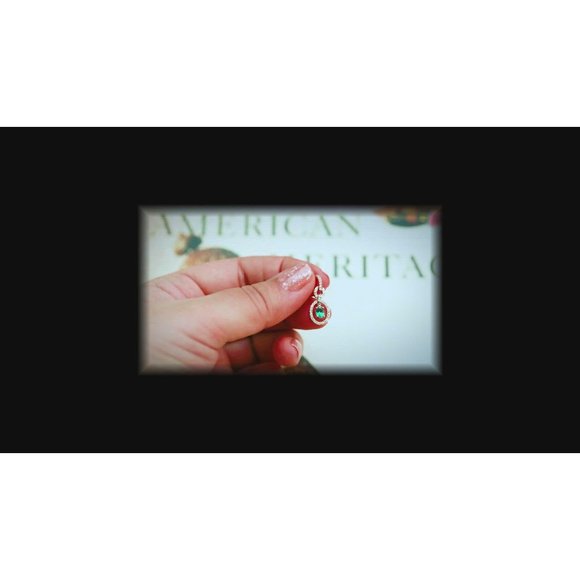 Natural Alexandrite Diamond 18k White Gold Pendant - Picture 6 of 6